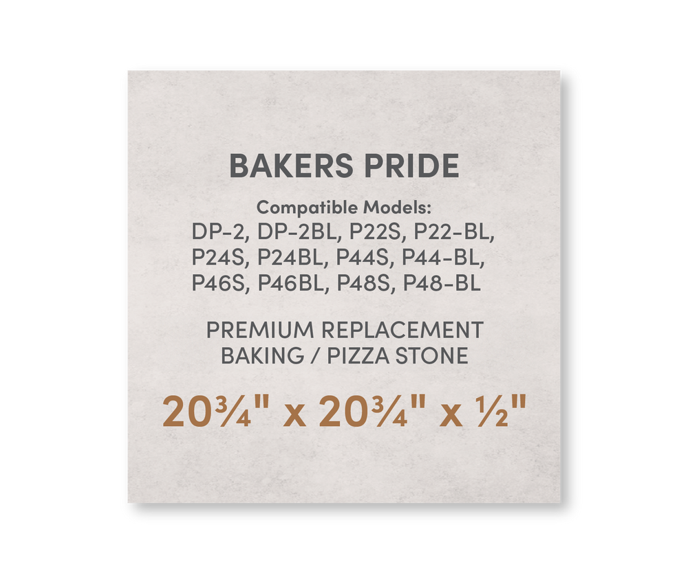 Premium Replacement Baking / Pizza Stone for Baker's Pride DP-2, P22, P24, P44, P46 and P48 Ovens