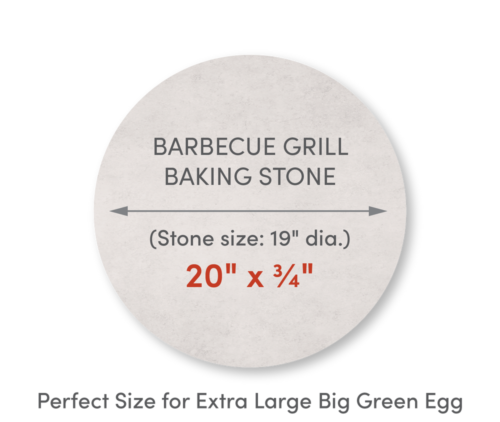 Home Barbecue Grill Baking Stone 20" Diameter
