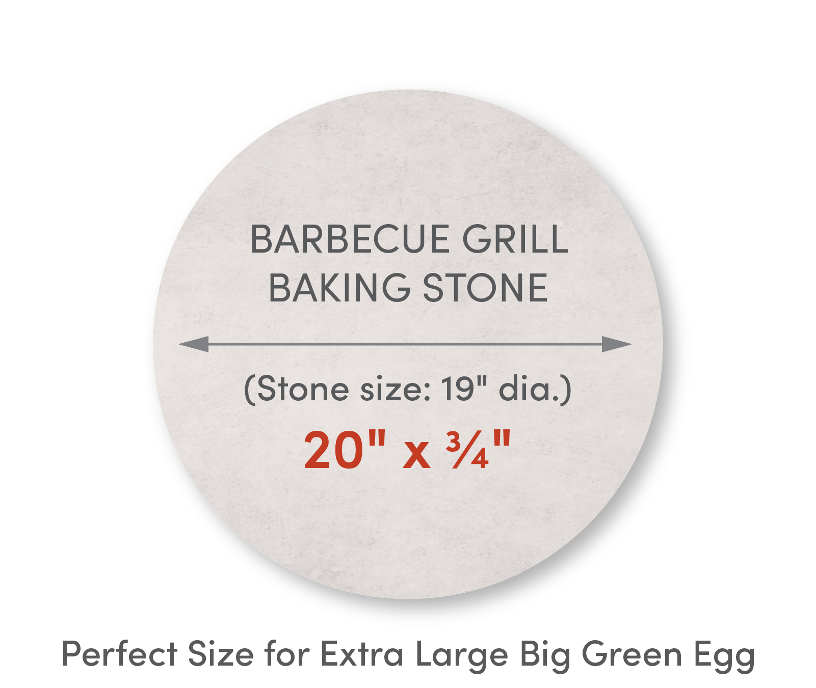 Home Barbecue Grill Baking Stone 20" Diameter