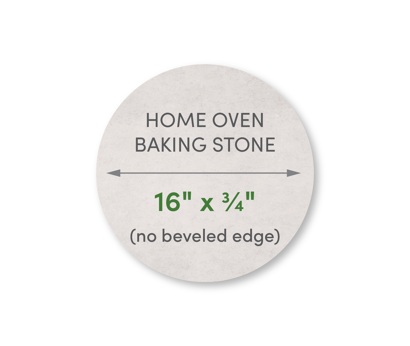 Home Oven Baking Stone 16" Diameter