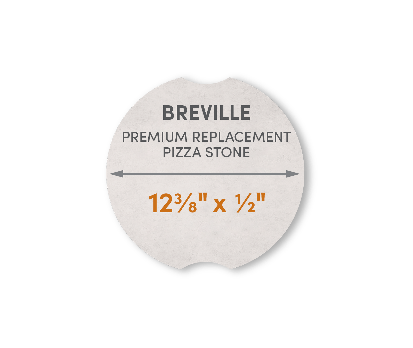 Breville Crispy Crust - Premium Replacement Pizza Stone - FibraMent