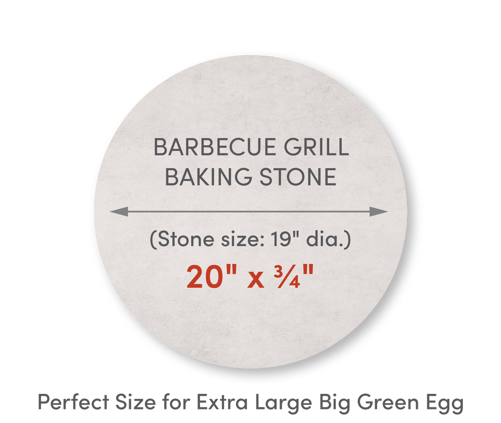 Home Barbecue Grill Baking Stone 20" Diameter - FibraMent