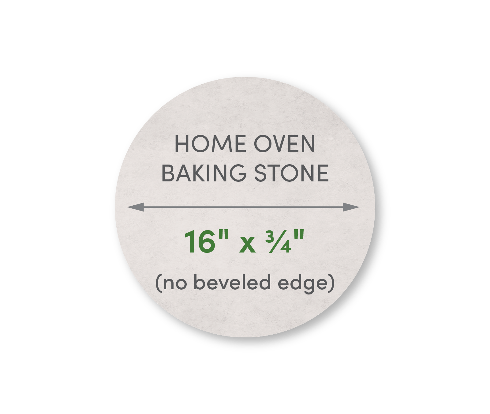 Home Oven Baking Stone 16" Diameter - FibraMent