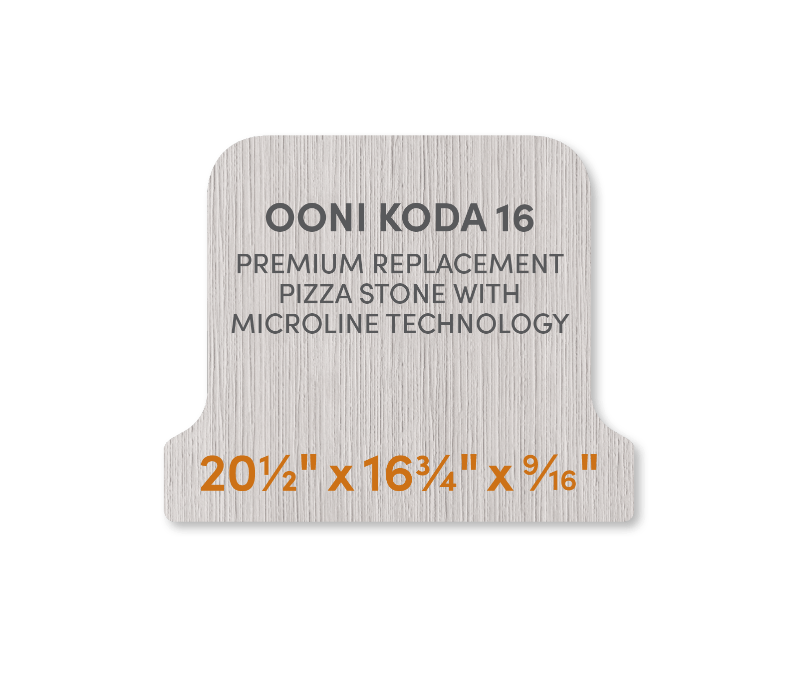 Ooni Koda 16 - FibraMent Premium Replacement Pizza Stone with MicroLin
