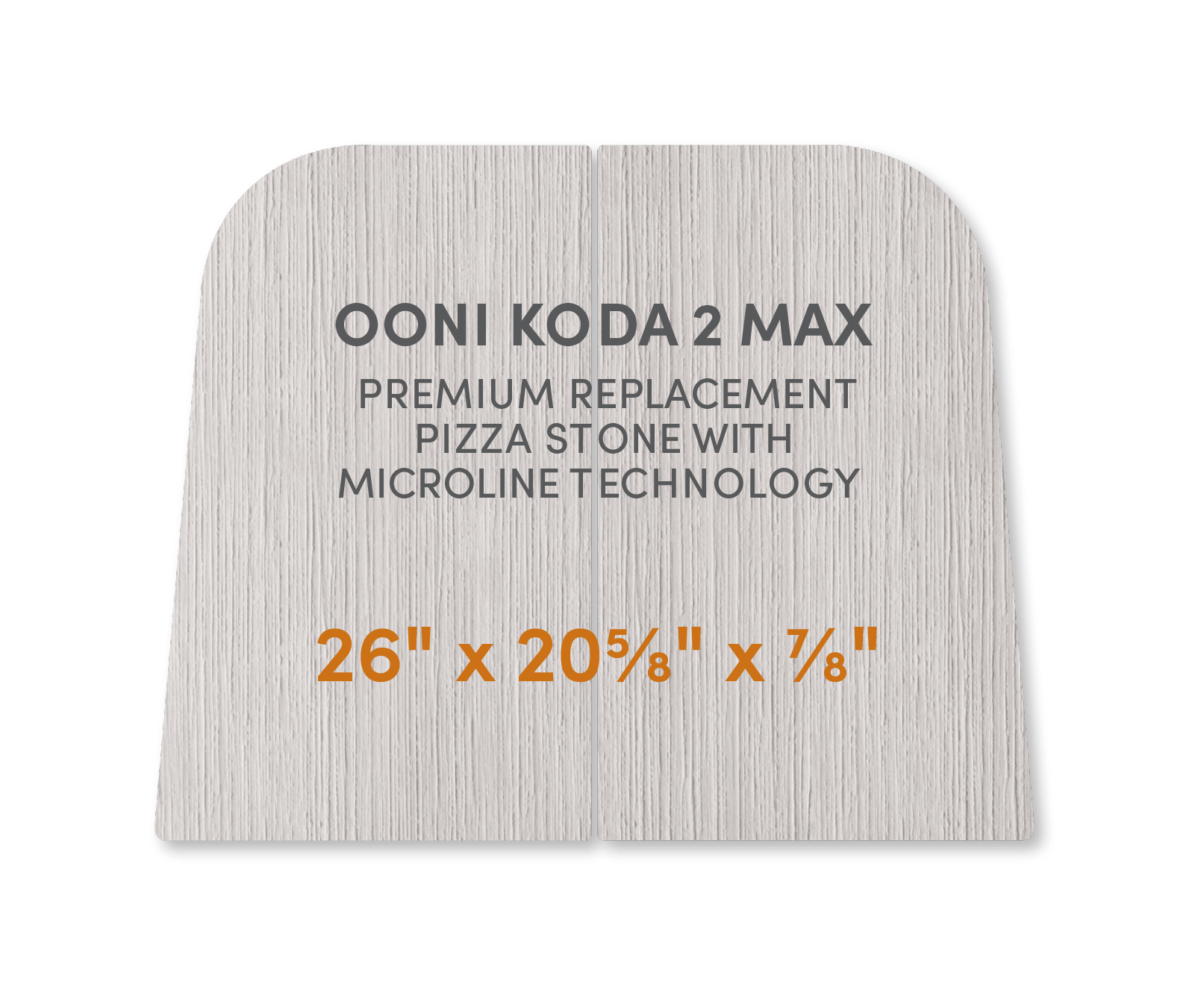 Ooni Koda Max Premium Replacement Pizza Stone with MicroLine