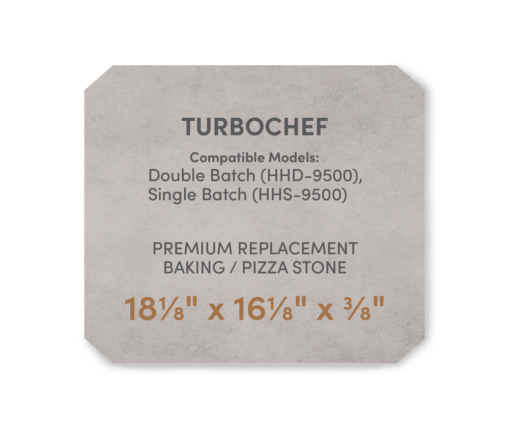 FibraMent Premium Replacement Baking / Pizza Stone for TurboChef Double and Single Batch Ovens