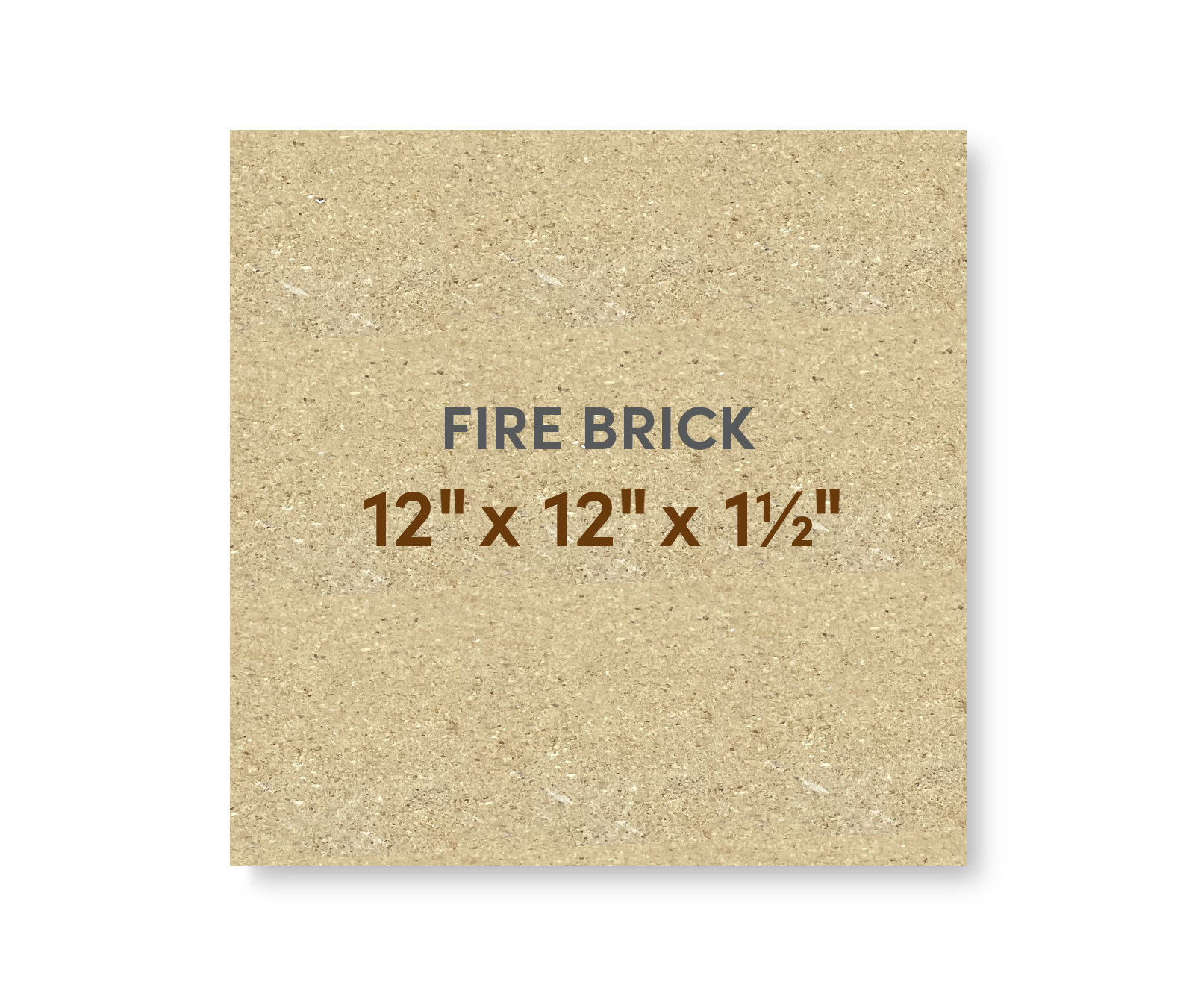 Super Duty Hard Fire Brick 12" x 12" x 1-1/2"