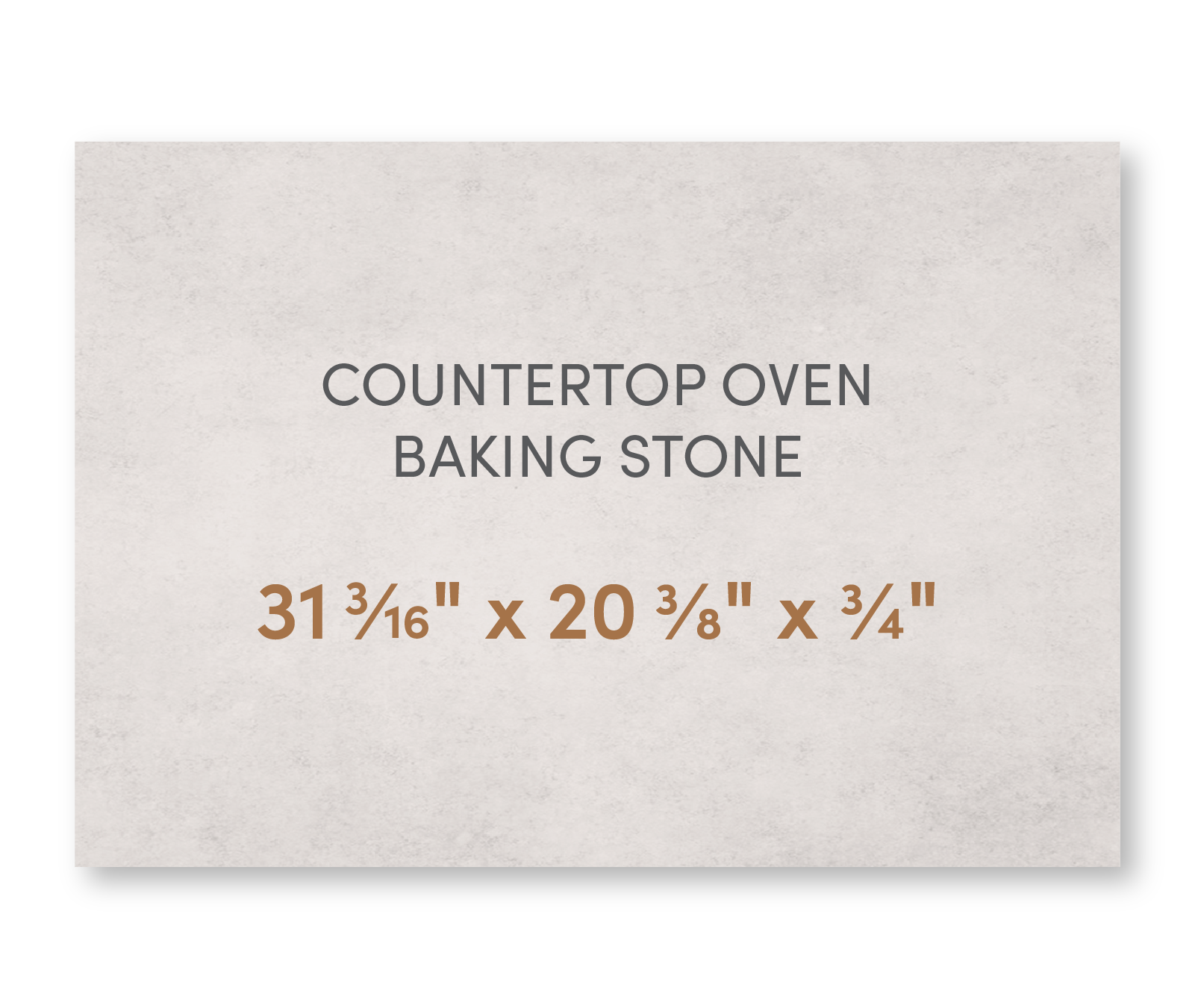 Countertop Oven Baking Stone 31 3/16" x 20 3/8" x 3/4"