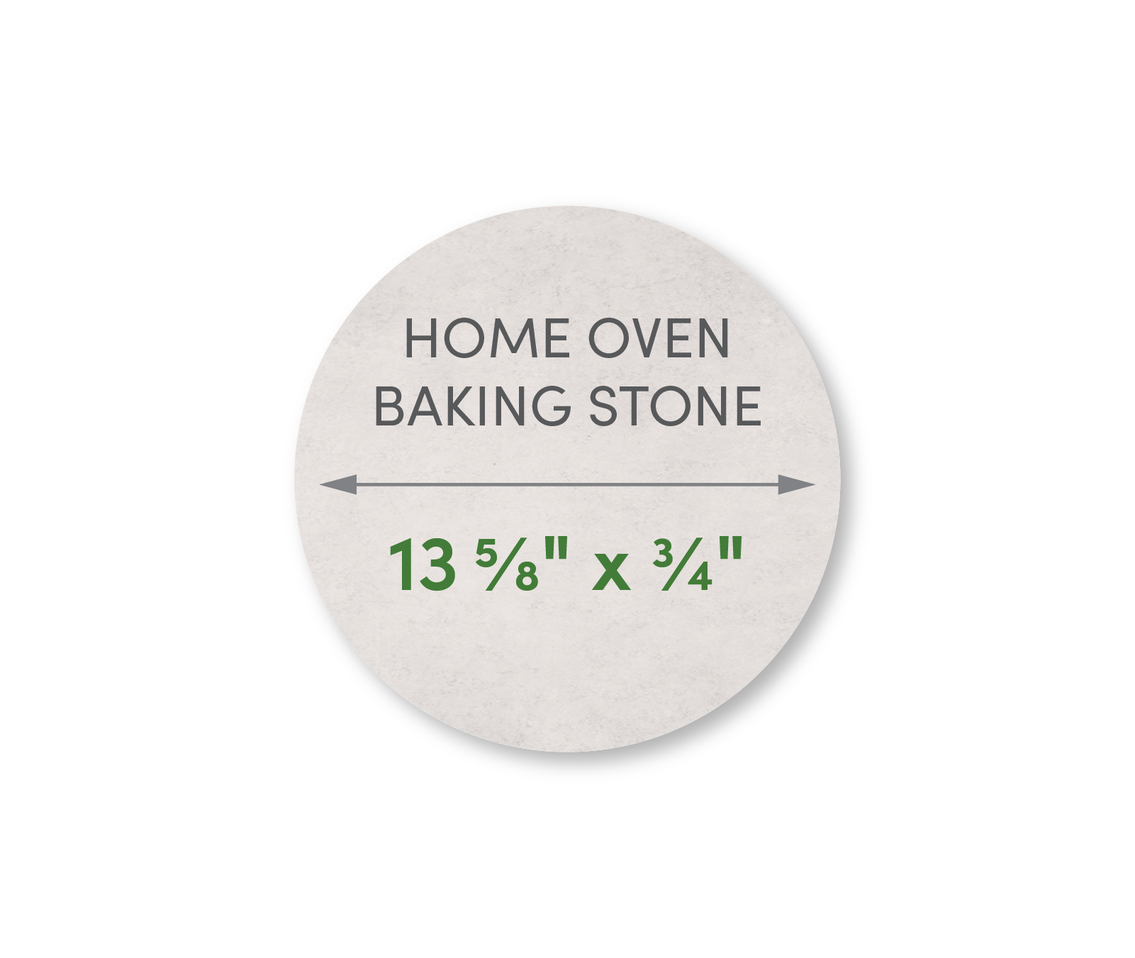 Home Oven Baking Stone 13 5/8" Diameter