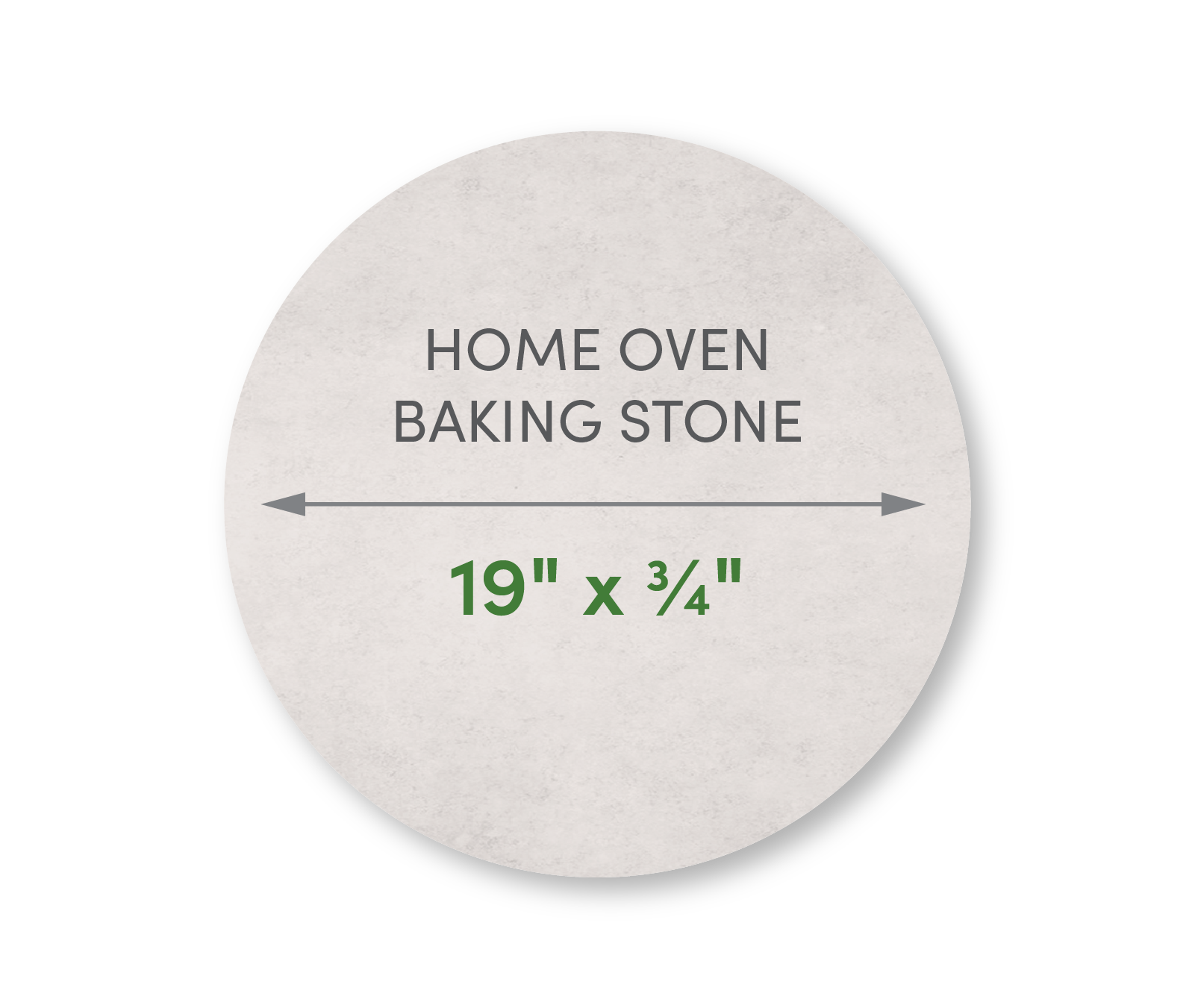 Home Oven Baking Stone 19" Diameter