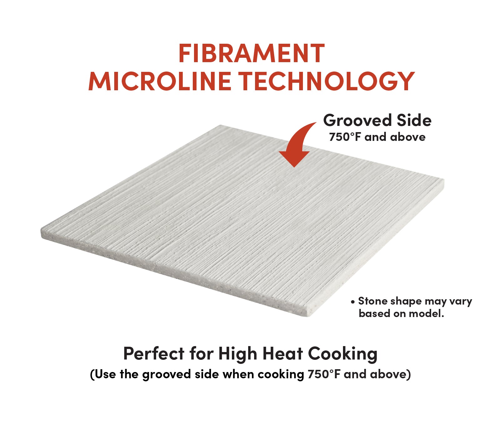 Ooni Fyra 12 - FibraMent Premium Replacement Pizza Stone with MicroLine Technology