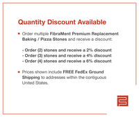 Auntie Anne's - Premium Replacement Baking / Pizza Stone for the Bakers Pride P44 Ovens - FibraMent