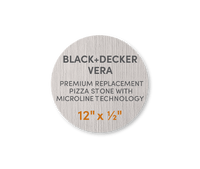 Black & Decker Vera - FibraMent Premium Replacement Pizza Stone with MicroLine Technology - FibraMent