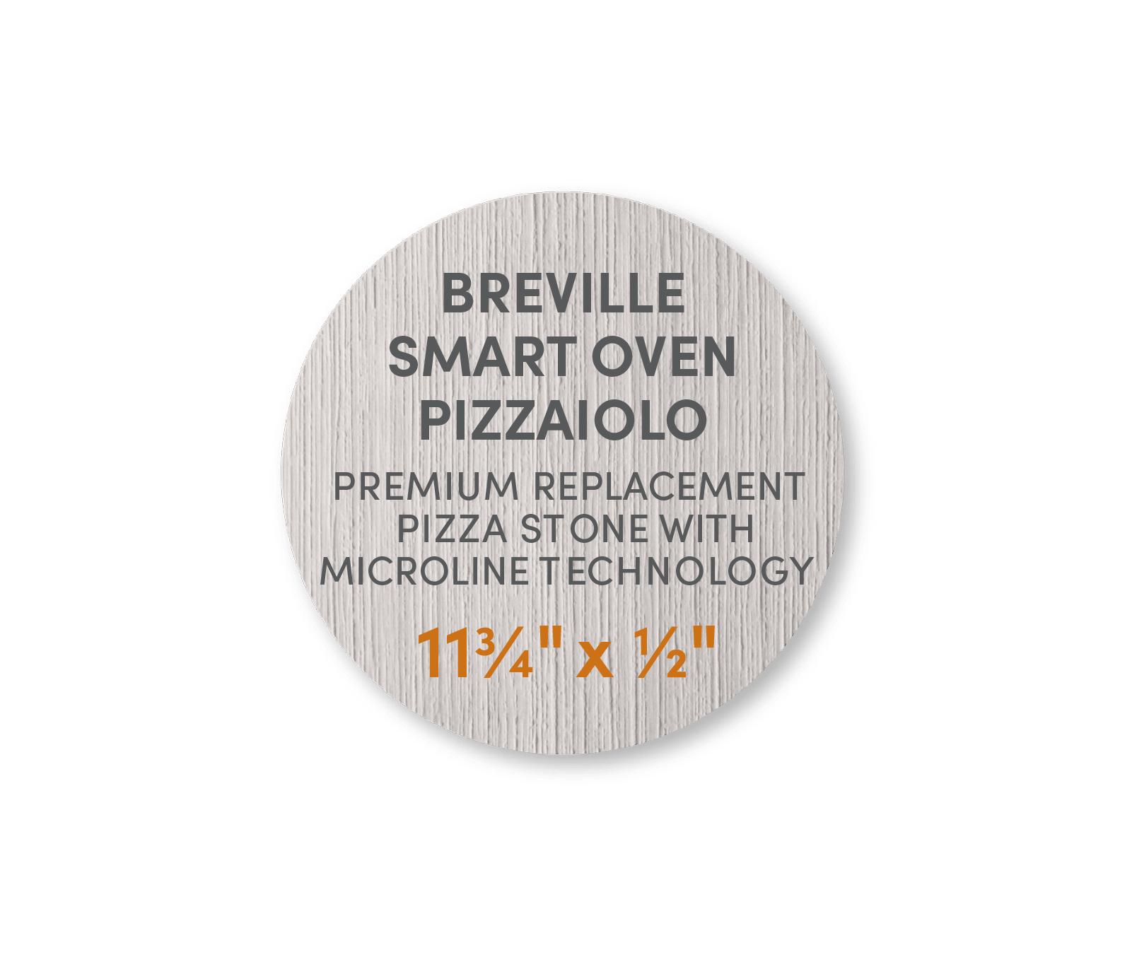 Breville Smart Oven Pizzaiolo - FibraMent Premium Replacement Pizza Stone with MicroLine Technology® - FibraMent