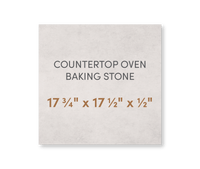 Countertop Oven Baking Stone 17 3/4" x 17 1/2" x 1/2" - FibraMent