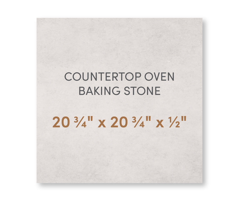 Countertop Oven Baking Stone 20 3/4" x 20 3/4" x 1/2" - FibraMent