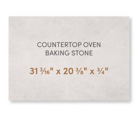 Countertop Oven Baking Stone 31 3/16" x 20 3/8" x 3/4" - FibraMent