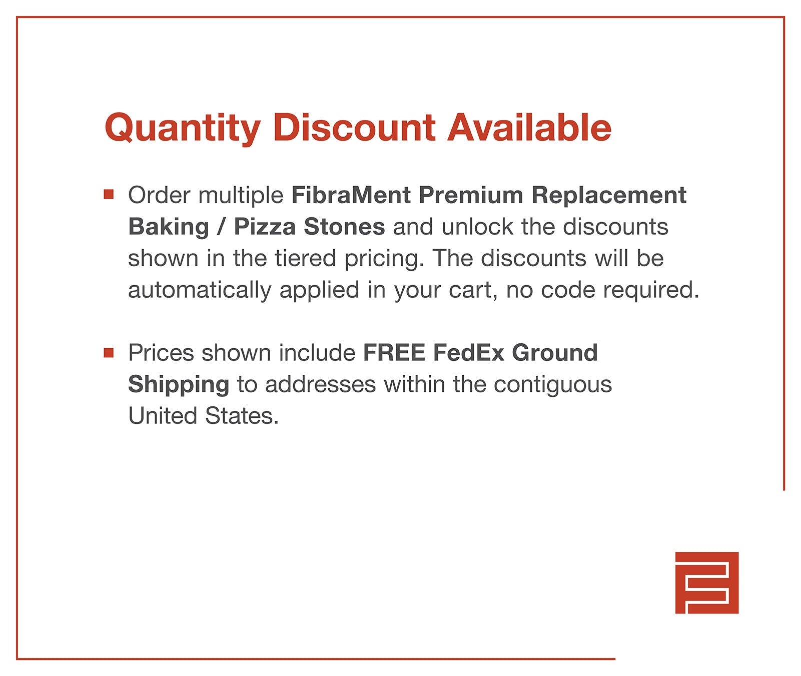 FibraMent Premium Replacement Baking / Pizza Stone for PizzaMaster 450DW Series Ovens with Standard Temperature Decks - FibraMent