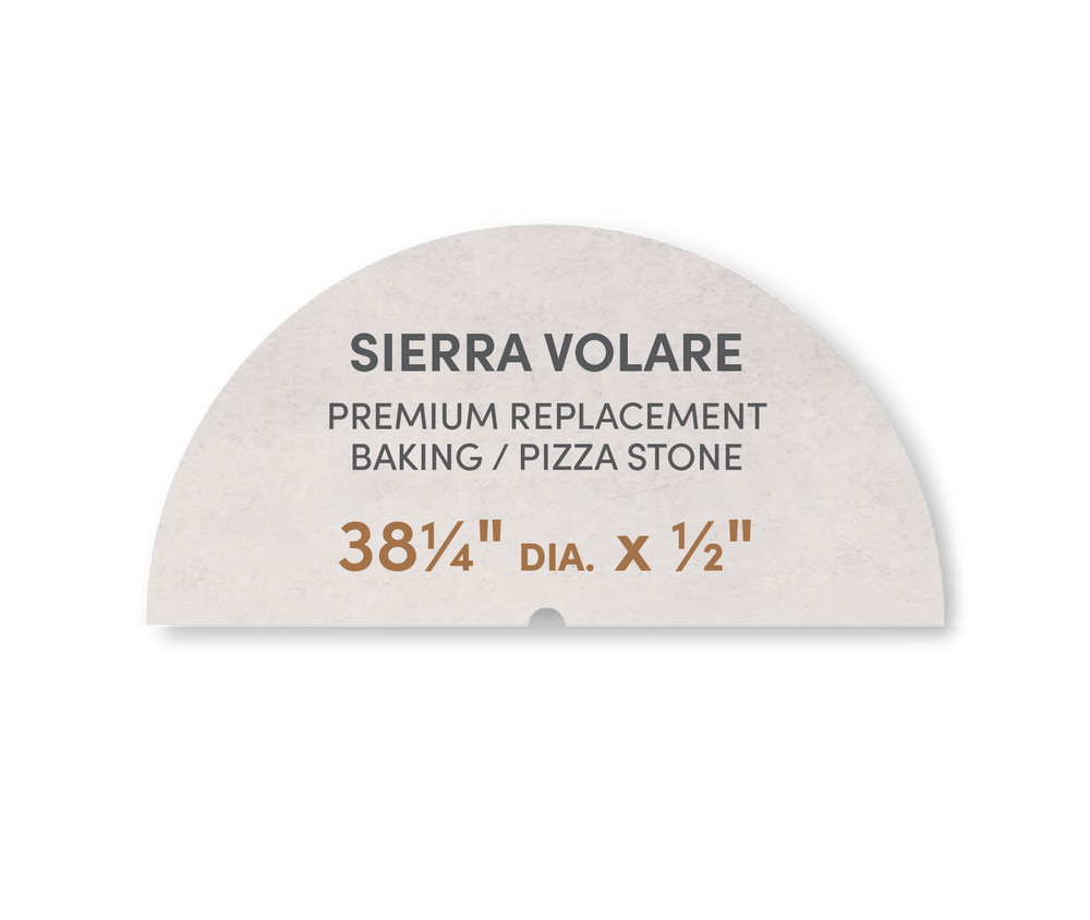 FibraMent Premium Replacement Baking / Pizza Stone for the Sierra Volare Oven (Thinner) - FibraMent