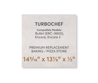 FibraMent Premium Replacement Baking / Pizza Stone for TurboChef Bullet, Encore and Encore 2 Ovens - FibraMent
