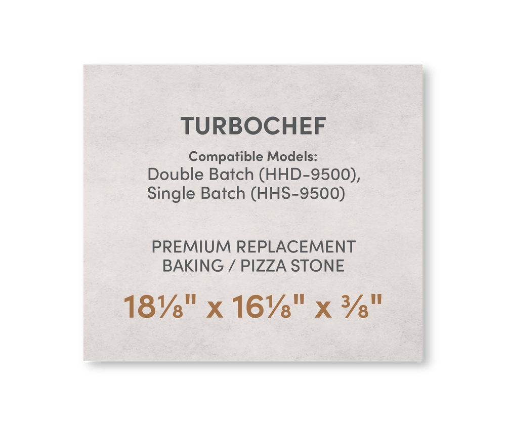 FibraMent Premium Replacement Baking / Pizza Stone for TurboChef Double and Single Batch Ovens - FibraMent