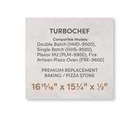 FibraMent Premium Replacement Baking / Pizza Stone for TurboChef Double Batch, Single Batch, Plexor M2, and Fire Artisan Pizza Ovens - FibraMent