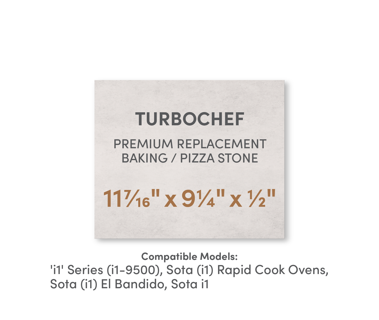 FibraMent Premium Replacement Baking / Pizza Stone for TurboChef 'i1' Series Ovens - FibraMent