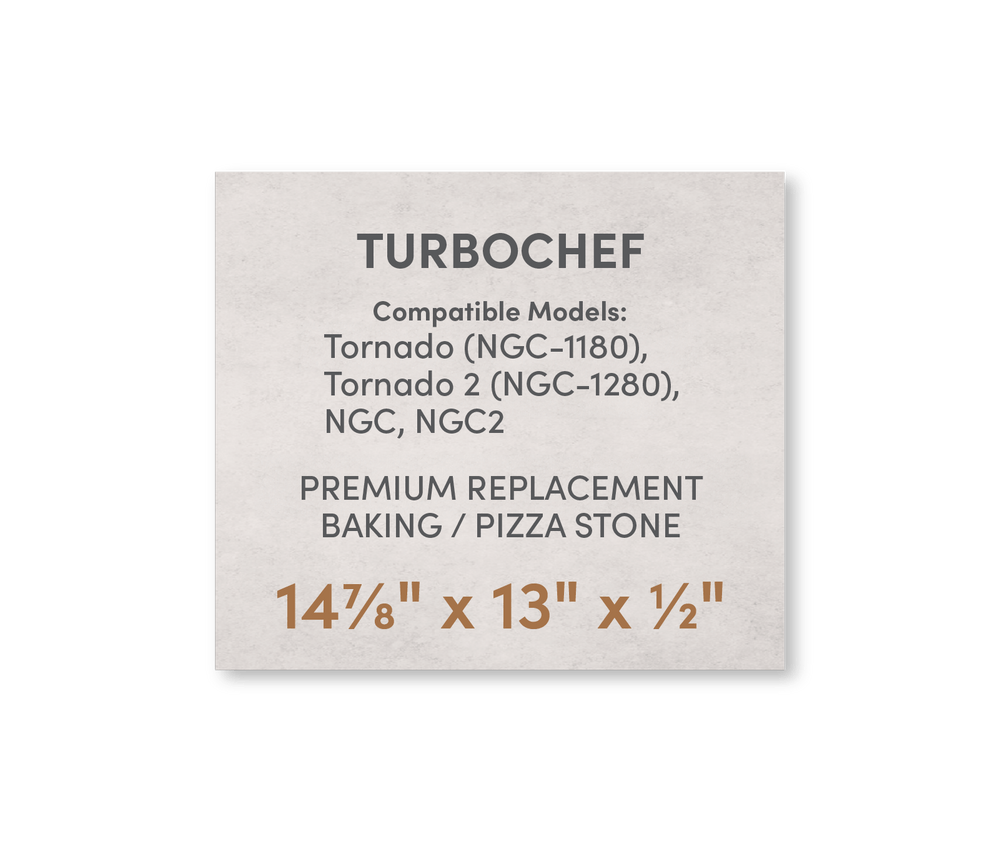 FibraMent Premium Replacement Baking / Pizza Stone for TurboChef Tornado, Tornado 2, NGC and NGC2 Ovens - FibraMent