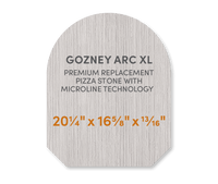 Gozney ARC XL - FibraMent Premium Replacement Pizza Stone with MicroLine Technology® - FibraMent
