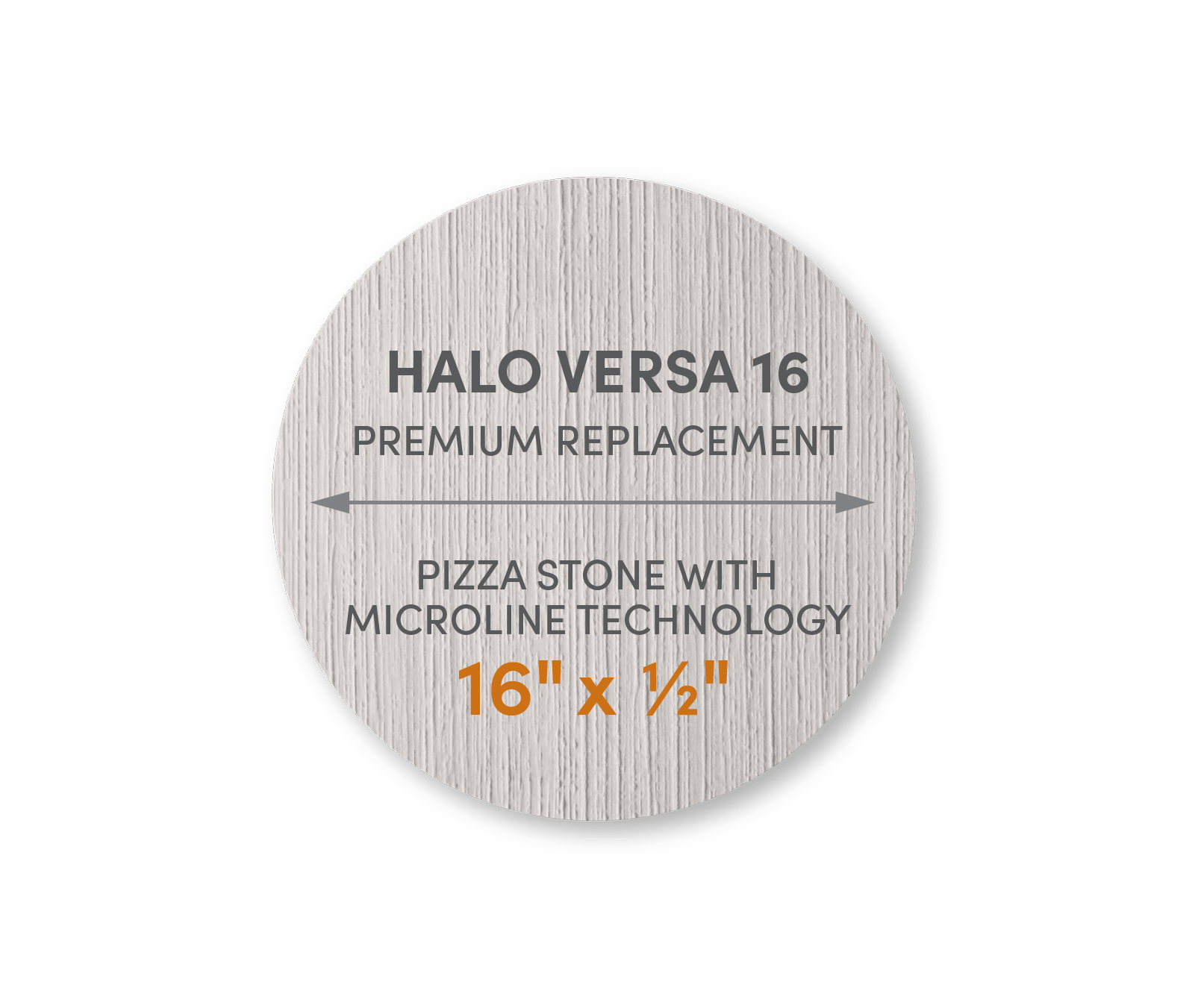 Halo Versa 16 - FibraMent Premium Replacement Pizza Stone with MicroLine Technology - FibraMent