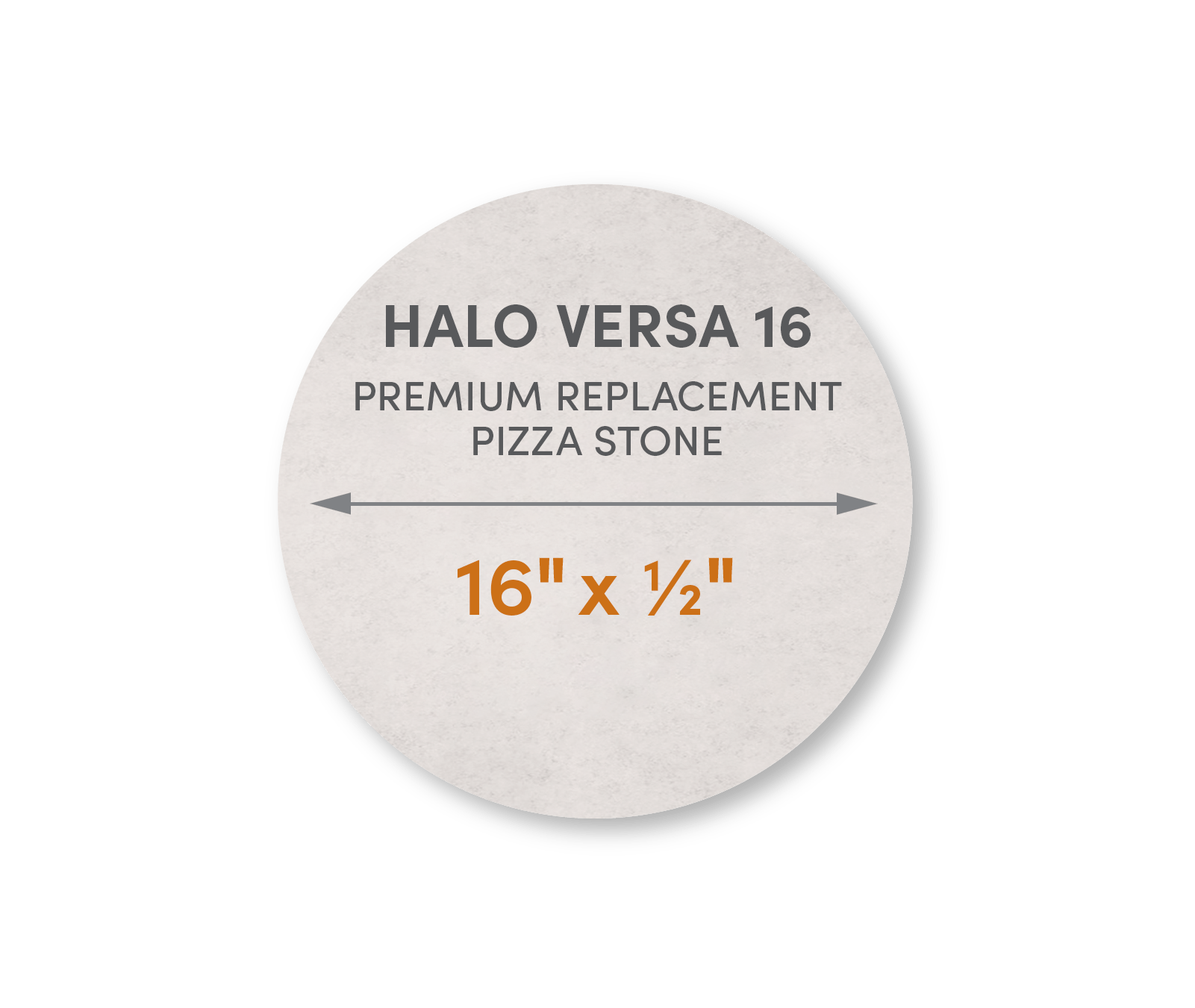 Halo Versa 16 - Premium Replacement Pizza Stone - FibraMent