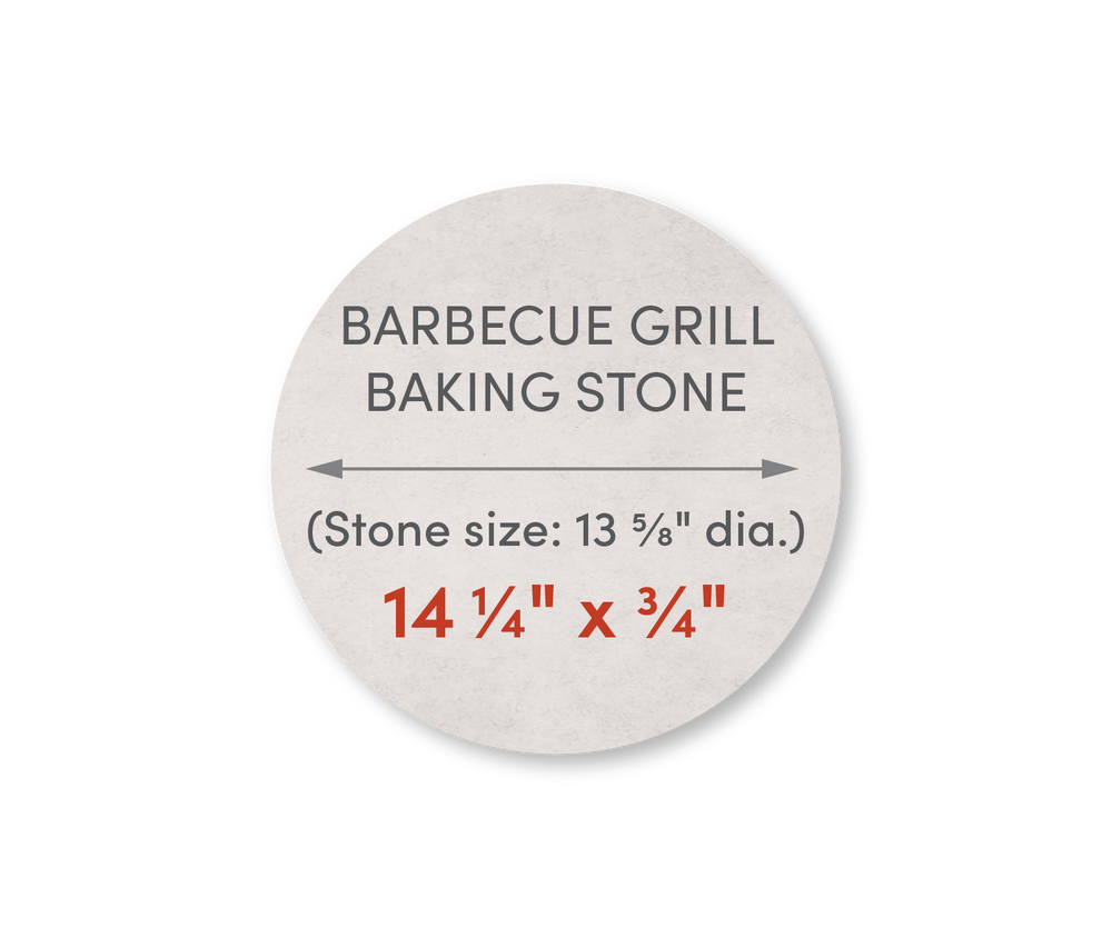 Home Barbecue Grill Baking Stone 14 1/4" Diameter - FibraMent