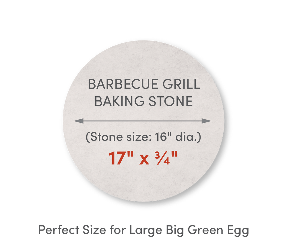 Home Barbecue Grill Baking Stone 17" Diameter - FibraMent