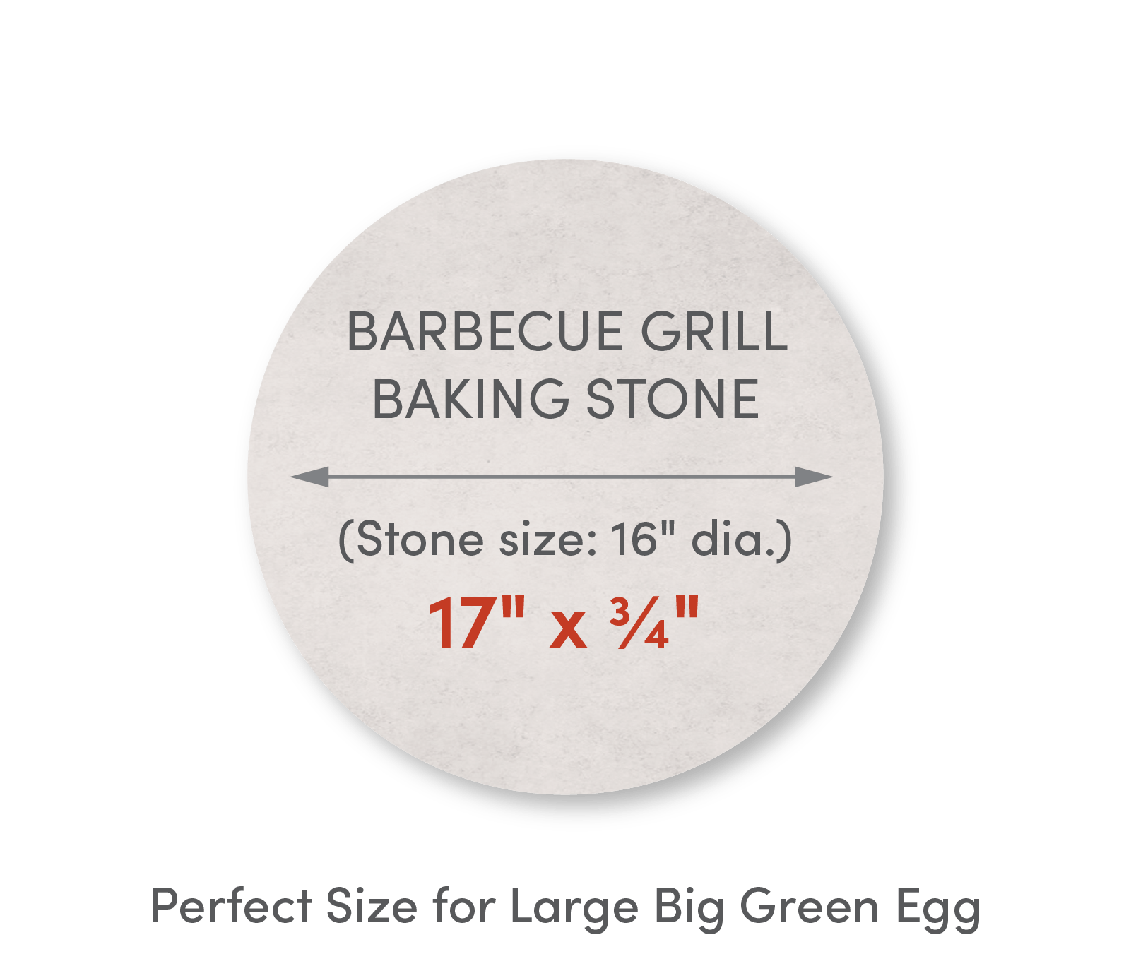 Home Barbecue Grill Baking Stone 17" Diameter with Pizza Peel and Cutter - FibraMent