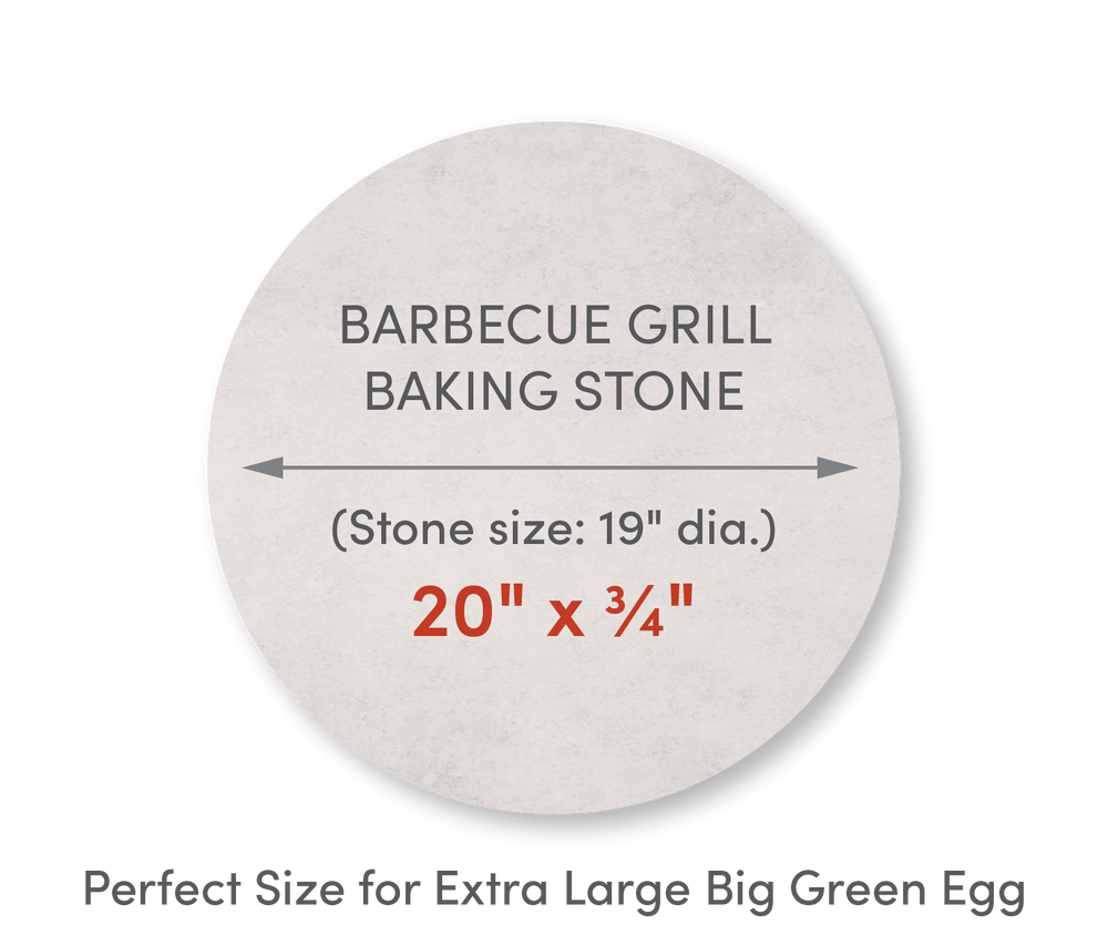 Home Barbecue Grill Baking Stone 20" Diameter - FibraMent
