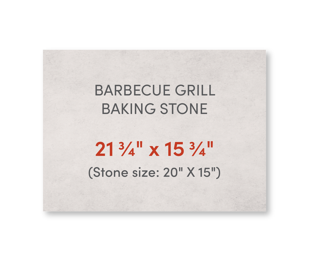 Home Barbecue Grill Baking Stone 21 3/4" x 15 3/4" - FibraMent