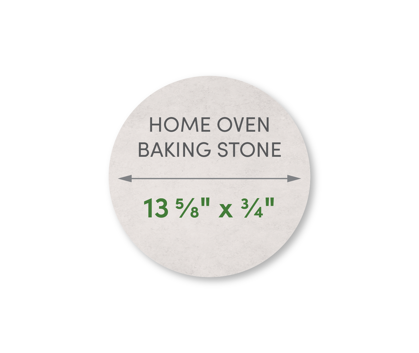 Home Oven Baking Stone 13 5/8" Diameter - FibraMent