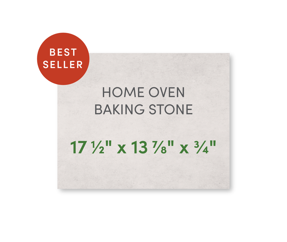 Home Oven Baking Stone 17 1/2" x 13 7/8" with Pizza Peel and Cutter - FibraMent