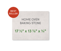 Home Oven Baking Stone 17 1/2" x 13 7/8" with Pizza Peel and Cutter - FibraMent