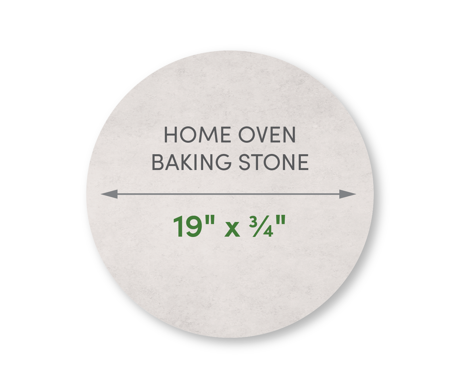 Home Oven Baking Stone 19" Diameter with Pizza Peel and Cutter - FibraMent