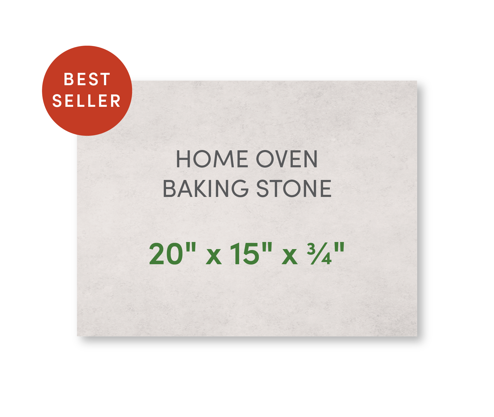 Home Oven Baking Stone 20" x 15" - FibraMent