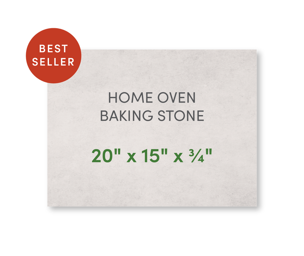 Home Oven Baking Stone 20" x 15" with Pizza Peel and Cutter - FibraMent