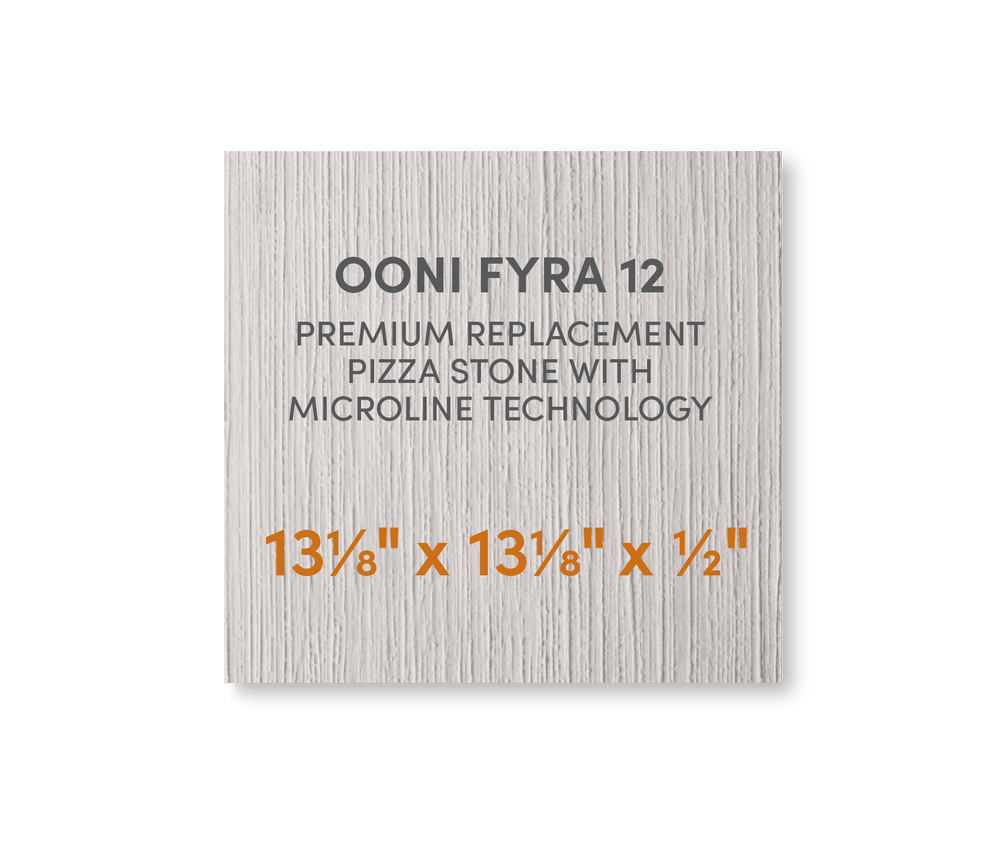 Ooni Fyra 12, Karu 12 & Koda 12 - Premium Replacement Pizza Stone with MicroLine Technology - FibraMent