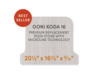 Ooni Koda 16 - Premium Replacement Pizza Stone with MicroLine Technology - FibraMent