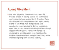 Ooni Koda 2 Max - FibraMent Premium Replacement Pizza Stone with MicroLine Technology® - FibraMent