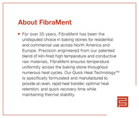 Ooni Koda 2 Max - FibraMent Premium Replacement Pizza Stone with MicroLine Technology® - FibraMent