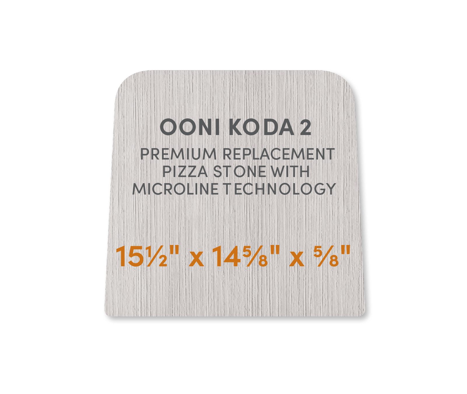 Ooni Koda 2 - Premium Replacement Pizza Stone with MicroLine Technology - FibraMent