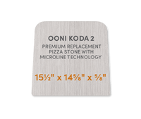 Ooni Koda 2 - Premium Replacement Pizza Stone with MicroLine Technology - FibraMent
