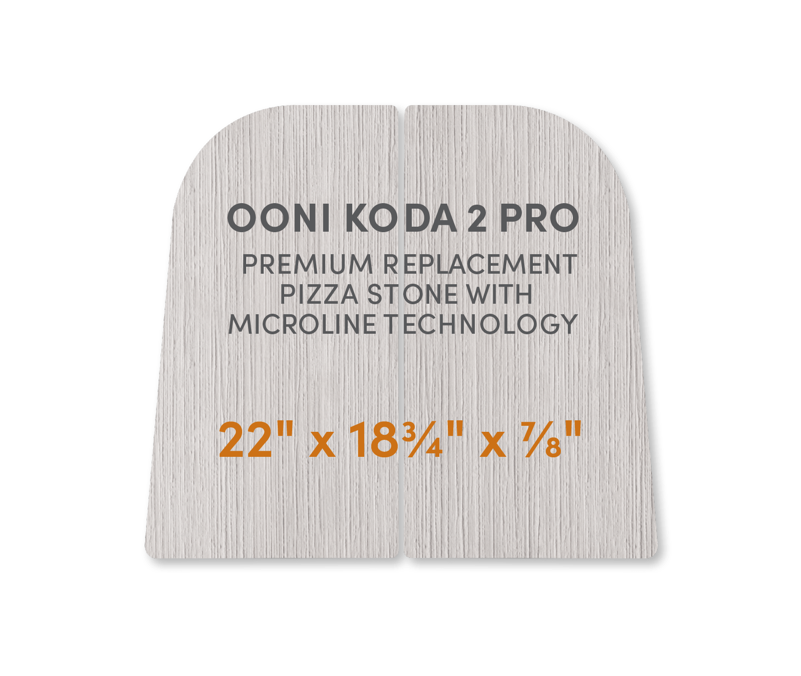 Ooni Koda 2 Pro - Premium Replacement Pizza Stone with MicroLine Technology - FibraMent