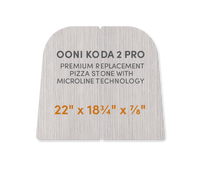 Ooni Koda 2 Pro - Premium Replacement Pizza Stone with MicroLine Technology - FibraMent